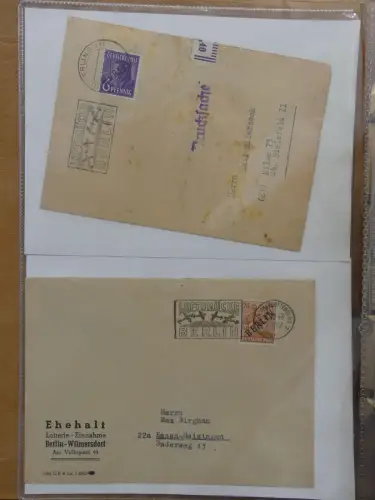 Berlin Postkarten und Briefe im Ringbinder #LZ955