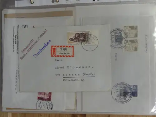 Berlin Postkarten und Briefe im Ringbinder #LZ955
