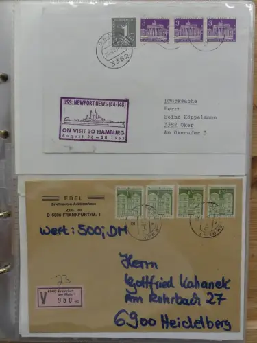 Berlin Postkarten und Briefe im Ringbinder #LZ955
