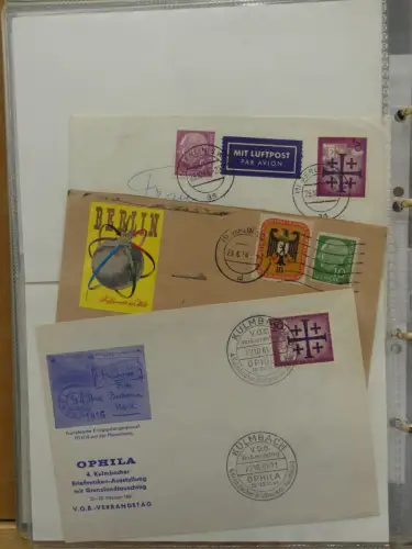 Berlin Postkarten und Briefe im Ringbinder #LZ955