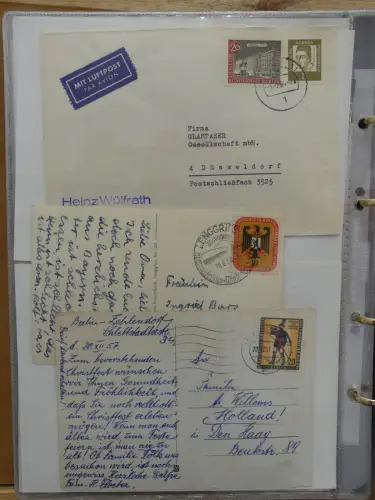 Berlin Postkarten und Briefe im Ringbinder #LZ955