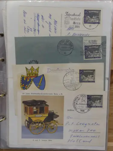 Berlin Postkarten und Briefe im Ringbinder #LZ955