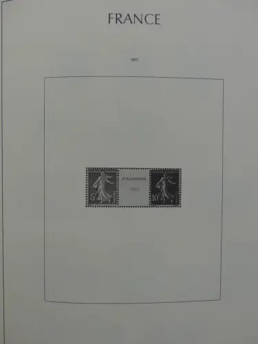 Frankreich ab Klassik teilbesammelt im Leuchtturm Binder #LZ957