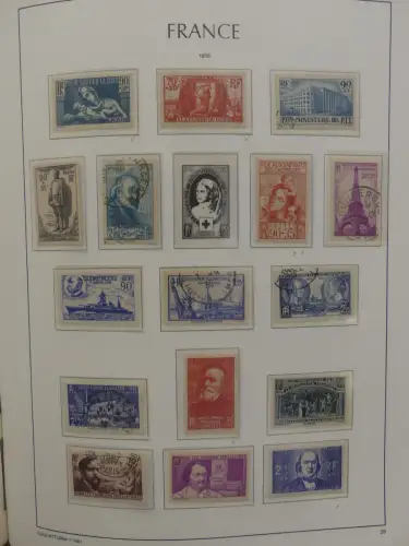 Frankreich ab Klassik teilbesammelt im Leuchtturm Binder #LZ957