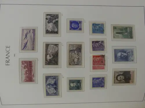 Frankreich ab Klassik teilbesammelt im Leuchtturm Binder #LZ957