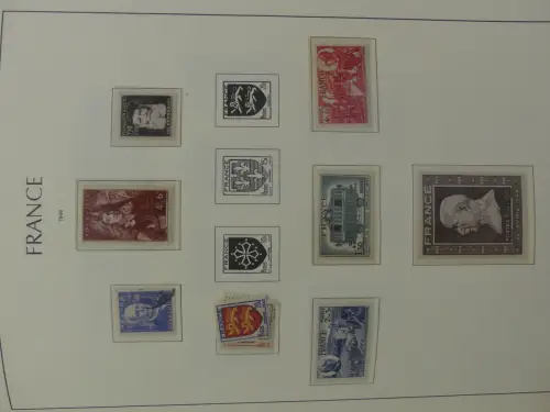 Frankreich ab Klassik teilbesammelt im Leuchtturm Binder #LZ957