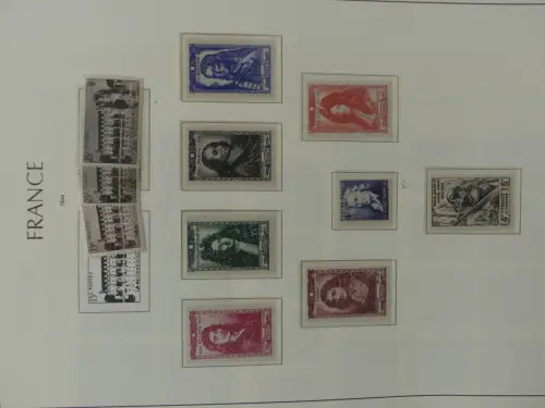 Frankreich ab Klassik teilbesammelt im Leuchtturm Binder #LZ957