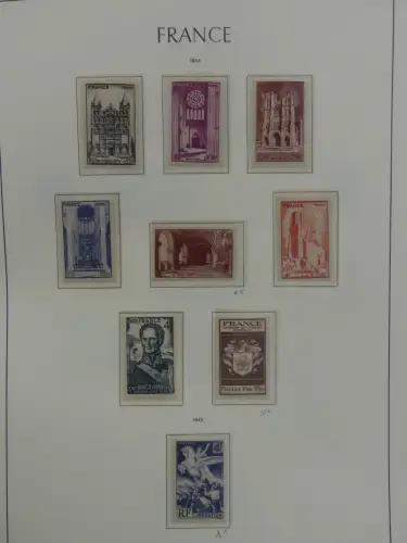 Frankreich ab Klassik teilbesammelt im Leuchtturm Binder #LZ957