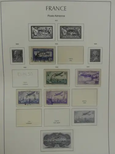 Frankreich ab Klassik teilbesammelt im Leuchtturm Binder #LZ957
