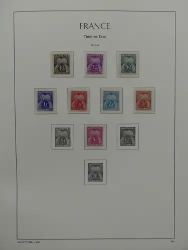 Frankreich ab Klassik teilbesammelt im Leuchtturm Binder #LZ957