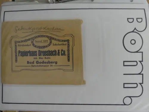 Deutschland Briefe, Karten mit Bonn Stempel auf selbstgestalteten Seiten #LZ946