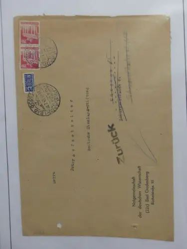 Deutschland Briefe, Karten mit Bonn Stempel auf selbstgestalteten Seiten #LZ946