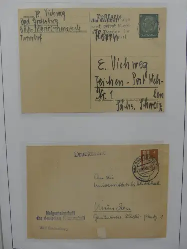 Deutschland Briefe, Karten mit Bonn Stempel auf selbstgestalteten Seiten #LZ946