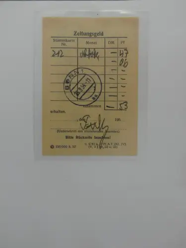 Deutschland Briefe, Karten mit Bonn Stempel auf selbstgestalteten Seiten #LZ946