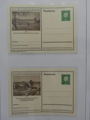 Deutschland Briefe, Karten mit Bonn Stempel auf selbstgestalteten Seiten #LZ946