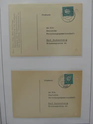 Deutschland Briefe, Karten mit Bonn Stempel auf selbstgestalteten Seiten #LZ946