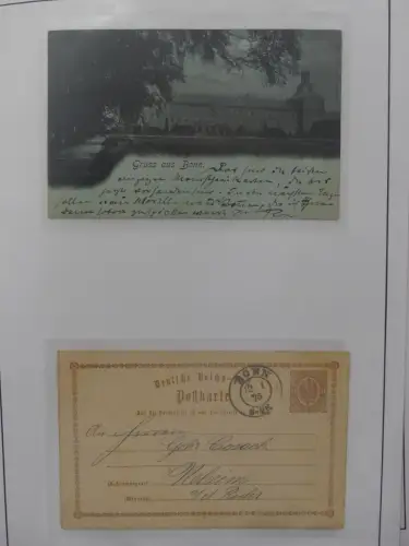 Deutschland Briefe, Karten mit Bonn Stempel auf selbstgestalteten Seiten #LZ946