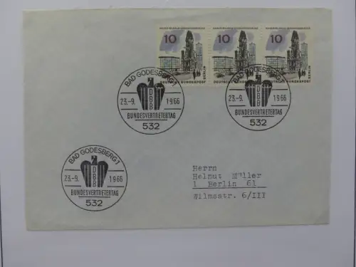 Deutschland Briefe, Karten mit Bonn Stempel auf selbstgestalteten Seiten #LZ946