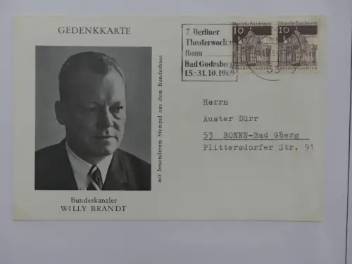 Deutschland Briefe, Karten mit Bonn Stempel auf selbstgestalteten Seiten #LZ946