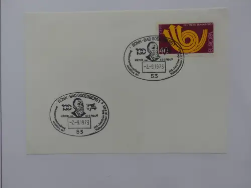 Deutschland Briefe, Karten mit Bonn Stempel auf selbstgestalteten Seiten #LZ946