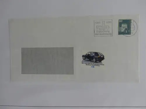 Deutschland Briefe, Karten mit Bonn Stempel auf selbstgestalteten Seiten #LZ946