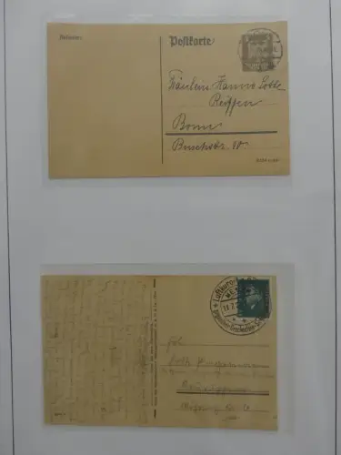 Deutschland Briefe, Karten mit Bonn Stempel auf selbstgestalteten Seiten #LZ946
