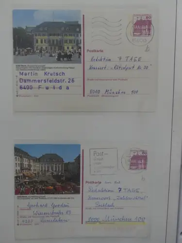 Deutschland Briefe, Karten mit Bonn Stempel auf selbstgestalteten Seiten #LZ946