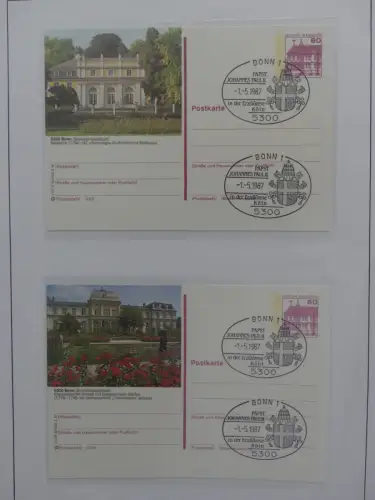 Deutschland Briefe, Karten mit Bonn Stempel auf selbstgestalteten Seiten #LZ946
