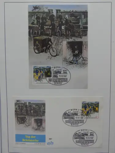 Deutschland Briefe, Karten mit Bonn Stempel auf selbstgestalteten Seiten #LZ946