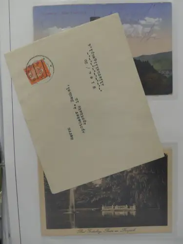 Deutschland Briefe, Karten mit Bonn Stempel auf selbstgestalteten Seiten #LZ946