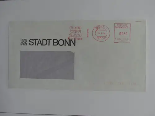 Deutschland Briefe, Karten mit Bonn Stempel auf selbstgestalteten Seiten #LZ946