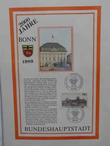 Deutschland Briefe, Karten mit Bonn Stempel auf selbstgestalteten Seiten #LZ946