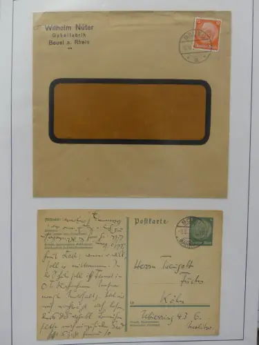 Deutschland Briefe, Karten mit Bonn Stempel auf selbstgestalteten Seiten #LZ946