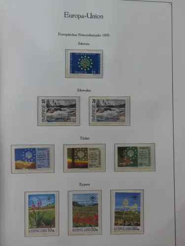 Europa Union postfrisch besammelt in 2 KA-BE Alben #LZ965