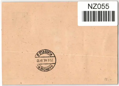 Alliierte Besetzung P 965,926 u.a. als Ganzsache Brit. Am. Zone ZF #NZ055