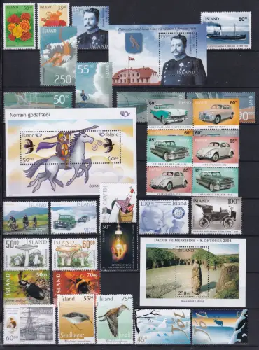 Island Jahrgang 2004 postfrisch mit Mi.Nr.: 1051-1081 #OT555