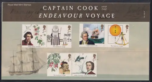 Großbritannien 4244-4249 postfrisch Presentation Sheet #OT563