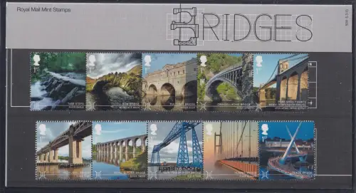 Großbritannien 3707-3716 postfrisch Presentation Sheet #OT957