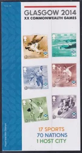 Großbritannien 3621-3626 postfrisch Presentation Sheet #OT950