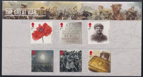 Großbritannien 3628-3633 postfrisch Presentation Sheet #OT951