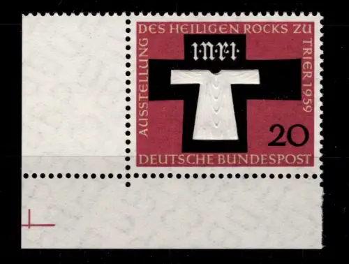 BRD Bund 313 postfrisch vom Eckrand #OT992