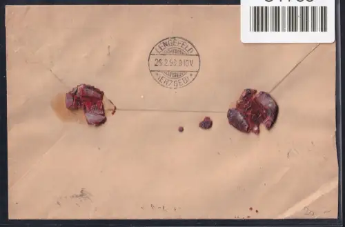 Deutsches Reich 47, 48 auf Wertbrief #OT788