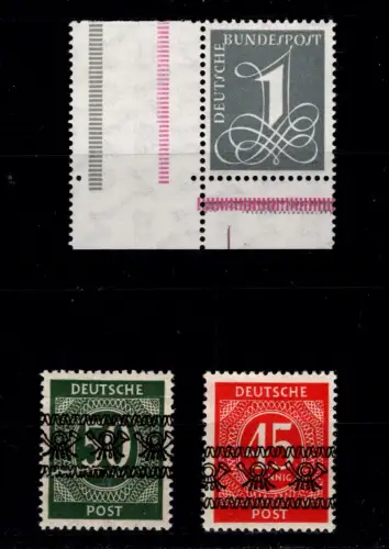 BRD 285 X postfrisch Ecke unten links aus MHB #OU004