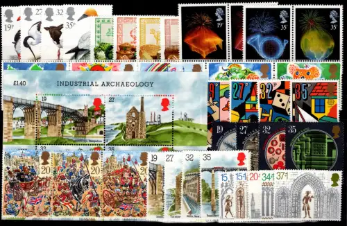Großbritannien Jahrgang 1989 postfrisch nicht komplett #OP975