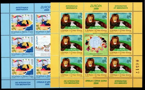 Jugoslawien 3329, 3330 postfrisch als Kleinbogen #OU027