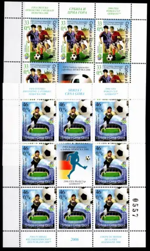 Jugoslawien 3325, 3326 postfrisch als Kleinbogen #OU026