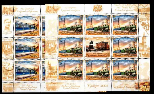 Serbien 255, 256 postfrisch als Kleinbogen #OU074