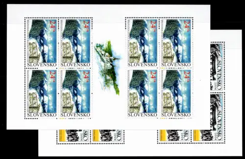 Slowakei 490, 491 postfrisch als Kleinbogen #OU091