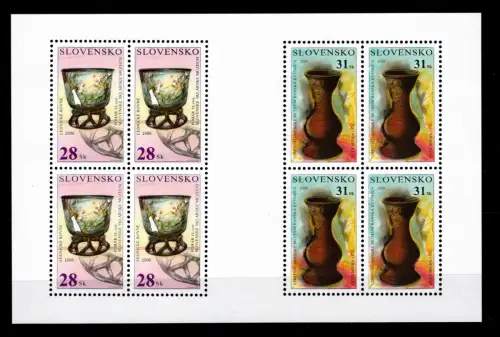Slowakei 540, 541 postfrisch als Kleinbogen #OU087