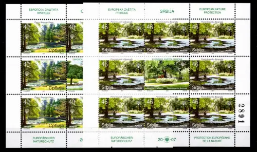 Serbien 192, 193 postfrisch als Kleinbogen #OU080